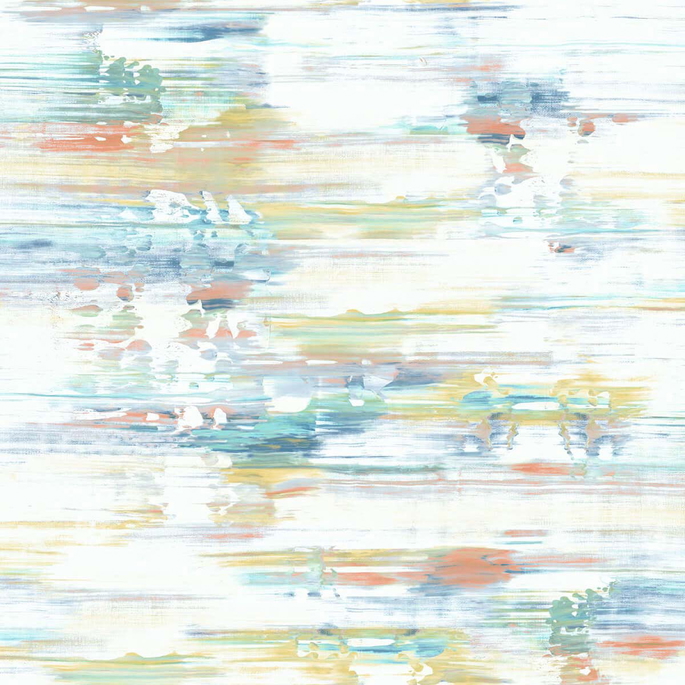NextWall Peel &amp; Stick Brushed Stripe Multicolored Wallpaper image 1 of 5