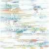 NextWall Peel & Stick Brushed Stripe Multicolored Wallpaper - Image 1