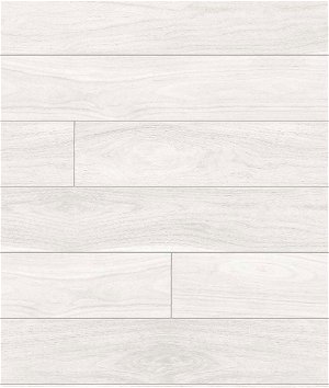 NextWall Peel & Stick Teak Planks Off-White Wallpaper