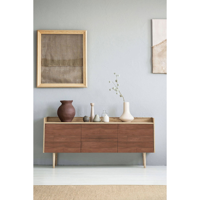 NextWall Peel &amp; Stick Teak Planks Mahogany Wallpaper image 4 of 5