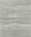 NextWall Peel & Stick Teak Planks Gray Wallpaper