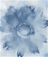 NextWall Peel & Stick Watercolor Sunflower Navy Blue Wallpaper