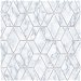 NextWall Peel &amp; Stick Marble Tile Gray &amp; Metallic Silver Wallpaper thumbnail image 1 of 5