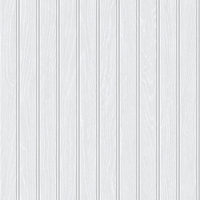NextWall Peel &amp; Stick Beadboard Off-White &amp; Pearl Gray Wallpaper image 1 of 5