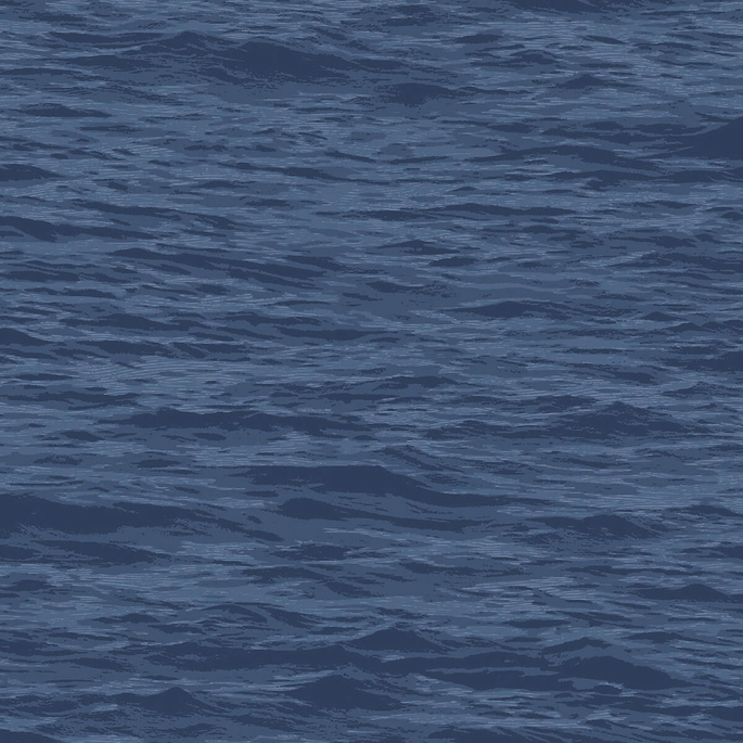 NextWall Peel &amp; Stick Serene Sea Denim Blue Wallpaper image 1 of 5