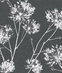 NextWall Peel & Stick One O'Clocks Charcoal Wallpaper
