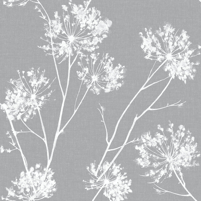 NextWall Peel &amp; Stick One O'Clocks Cove Gray Wallpaper image 1 of 5
