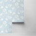 NextWall Peel &amp; Stick One O&#39;Clocks Light Blue Wallpaper thumbnail image 2 of 4