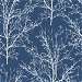 NextWall Peel &amp; Stick Tree Branches Coastal Blue Wallpaper thumbnail image 1 of 5
