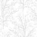 NextWall Peel & Stick Tree Branches Pearl Gray Wallpaper
