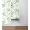 NextWall Peel & Stick Spider Plants Green Wallpaper - Image 5