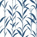 NextWall Peel & Stick Bamboo Leaves Navy Blue & White Wallpaper