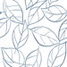 NextWall Peel & Stick Tossed Leaves Navy Blue Wallpaper