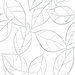 NextWall Peel & Stick Tossed Leaves Daydream Gray Wallpaper