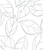 NextWall Peel & Stick Tossed Leaves Daydream Gray Wallpaper