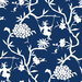 NextWall Peel & Stick Chinoiserie Silhouette Navy Blue Wallpaper