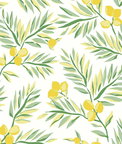 NextWall Peel & Stick Lemon Branch Lemon & Sage Wallpaper