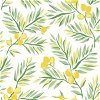 NextWall Peel & Stick Lemon Branch Lemon & Sage Wallpaper - Image 1