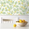 NextWall Peel & Stick Lemon Branch Lemon & Sage Wallpaper - Image 4