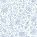 NextWall Peel & Stick Paisley Trail Blue Bell Wallpaper