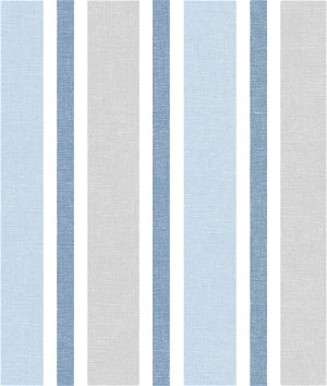 NextWall Peel & Stick Linen Cut Stripe Bluebird & Carrara Wallpaper