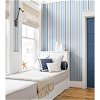NextWall Peel & Stick Linen Cut Stripe Bluebird & Carrara Wallpaper - Image 2