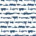 NextWall Peel &amp; Stick Lifeline Navy Blue Wallpaper thumbnail image 1 of 5
