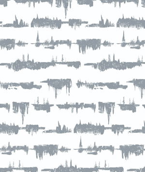 NextWall Peel & Stick Lifeline Cove Gray Wallpaper