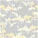 NextWall Peel &amp; Stick Cyprus Blossom Buttercup &amp; Gray Wallpaper thumbnail image 1 of 5