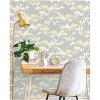 NextWall Peel & Stick Cyprus Blossom Buttercup & Gray Wallpaper - Image 2