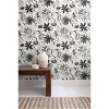 NextWall Peel & Stick Tropical Garden Black & White Wallpaper - Image 2