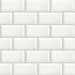 NextWall Peel & Stick Large Subway Tile Alabaster & Grey Wallpaper