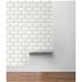 NextWall Peel &amp; Stick Large Subway Tile Alabaster &amp; Grey Wallpaper thumbnail image 5 of 5