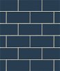 NextWall Peel & Stick Retro Subway Tile Navy Blue Wallpaper