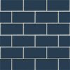 NextWall Peel & Stick Retro Subway Tile Navy Blue Wallpaper - Image 1