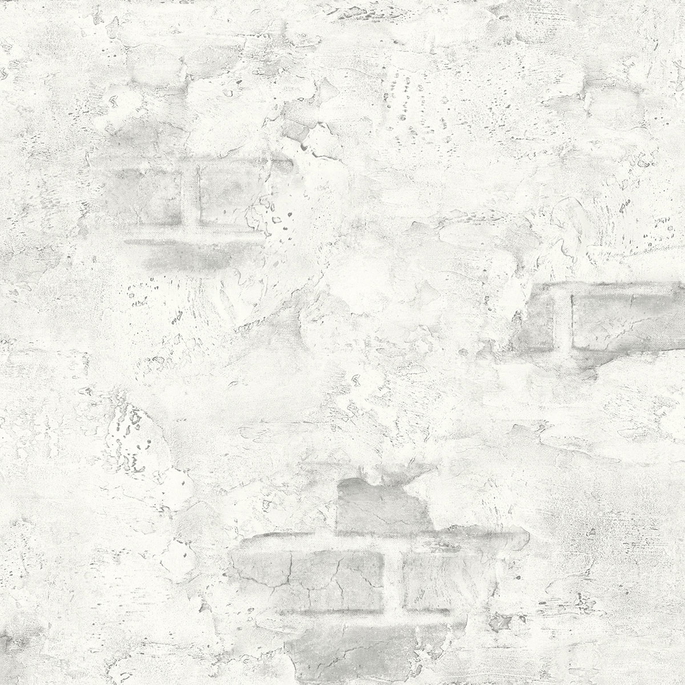 NextWall Peel &amp; Stick Stuccoed Brick Fog Gray Wallpaper image 1 of 4