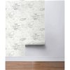 NextWall Peel & Stick Stuccoed Brick Fog Gray Wallpaper - Image 4