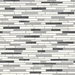 NextWall Peel & Stick Faux Mosaic Strip Tile Wrought Iron & Gray Wallpaper