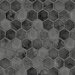 NextWall Peel & Stick Inlay Hexagon Cosmic Black & Metallic Silver Wallpaper
