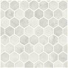 NextWall Peel & Stick Inlay Hexagon Cream Neutral Wallpaper - Image 1