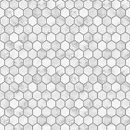 NextWall Peel & Stick Marble Hexagon Carrara & Argos Grey Wallpaper