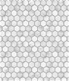 NextWall Peel & Stick Marble Hexagon Carrara & Argos Grey Wallpaper