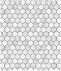 NextWall Peel & Stick Marble Hexagon Carrara & Argos Grey Wallpaper