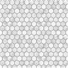 NextWall Peel & Stick Marble Hexagon Carrara & Argos Grey Wallpaper - Image 1
