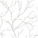 NextWall Peel &amp; Stick Delicate Branches Metallic Silver Wallpaper thumbnail image 1 of 5
