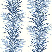 NextWall Peel & Stick Leaf Stripe Carolina Blue Wallpaper
