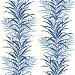 NextWall Peel &amp; Stick Leaf Stripe Carolina Blue Wallpaper thumbnail image 1 of 5