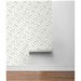 NextWall Peel &amp; Stick Chevron Marble Tile Metallic Silver &amp; Pearl Gray Wallpaper thumbnail image 5 of 5