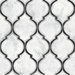 NextWall Peel & Stick Marbled Ogee Onyx & Carrara Wallpaper