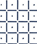 NextWall Peel & Stick Check & Spot Navy Blue Wallpaper